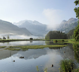 Lenk lake Picture of the lake in Lenk
