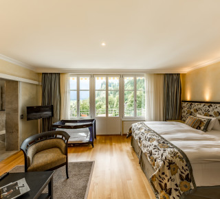 View of a Premium Double Room 2 with baby cot