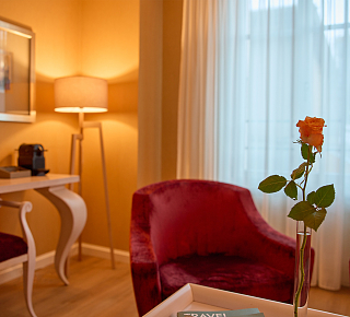 Ansicht des Bettes in einem Budget Doppelzimmer