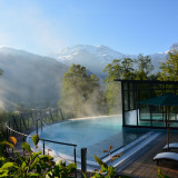 Recording of the outdoor sulphur pool in spring
