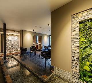 Bild der Teestation im Saunabereich