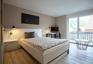 Bild des Bettes im Studio