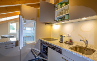 Ansicht der Küche in der Wohnung