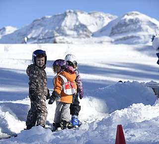 Children in the snow