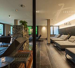 Modern spa lounge