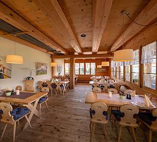 Cosy wooden restaurant