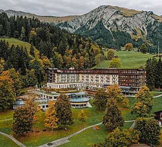 Exterior view in autumn