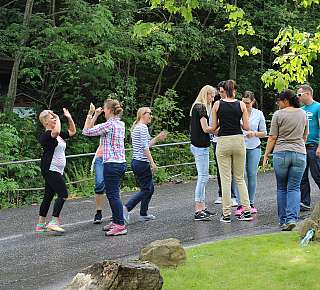 Gruppe im Freien