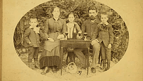 Antikes Familienporträt