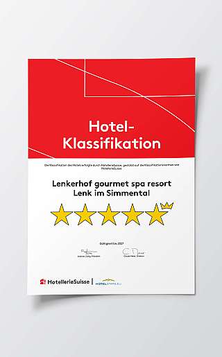 Classification hôtelière 2024 de HotellerieSuisse