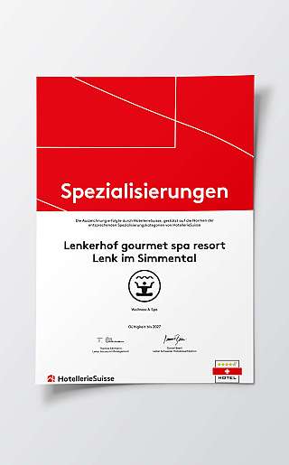 Certificat rouge HotellerieSuisse