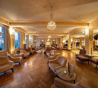 Elegant hotel lounge