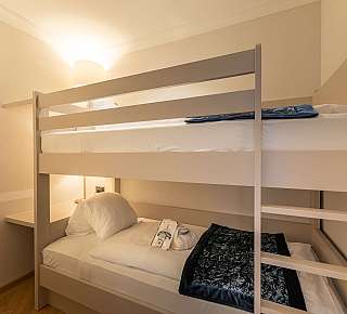 Bunk bed in the bedroom