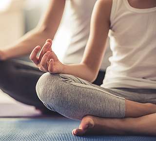 Meditation in the lotus position