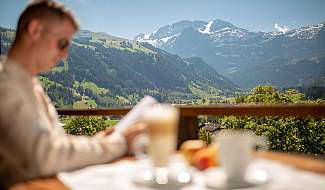 Bergblick vom Restaurant